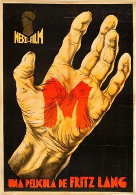 M Fritz Lang 1931 Metal Movie Poster 8in x 12in