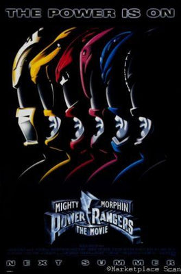 Mighty Morphin Power Rangers Metal Movie Poster 8in x 12in