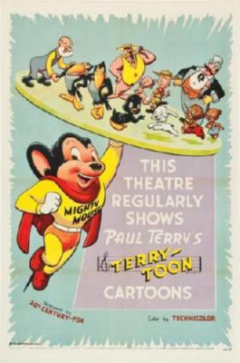 Mighty Mouse Metal Poster Print 8in x 12in 12"x16" The Poster Depot