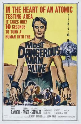 Most dangerous Man Alive Metal Movie Poster 8in x 12in