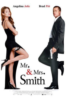 Mr And Mrs Smith movie poster Metal Print 8in x 12in
