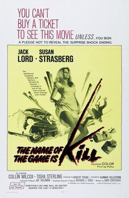 Name Of The Game Is Kill Movie Poster Metal Poster Choose Style The Poster Depot