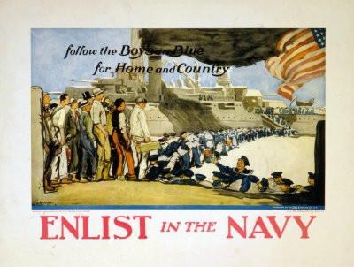 War Propaganda poster tin Metal Print Wall Art