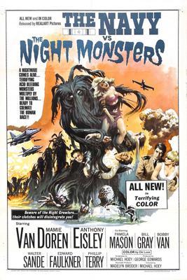 Navy Vs The Night Monsters Metal Movie Poster 8in x 12in