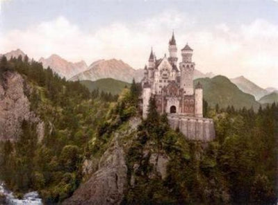 Neuschwanstein Castle Art Metal Poster Choose Style The Poster Depot