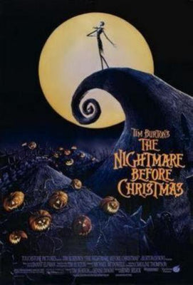 Nightmare Before Christmas movie poster Metal Print 8in x 12in