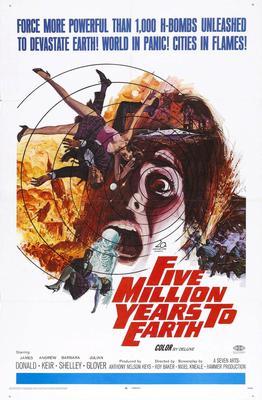 Five Million Years To Earth Metal Movie Poster 8in x 12in
