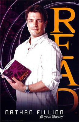 Nathan Fillion Read Castle Metal Print 8in x 12in The Poster Depot