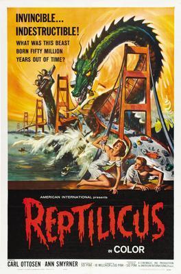 Reptilicus movie poster Metal Print 8in x 12in
