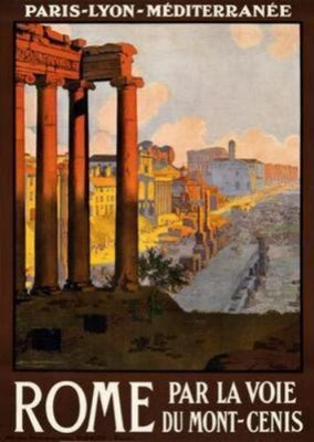 Rome Travel Art Poster 11x17 Mini Poster