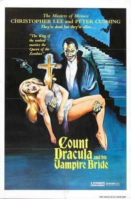 Count Dracula And His Vampire Bride movie poster Metal Print 8in x 12in