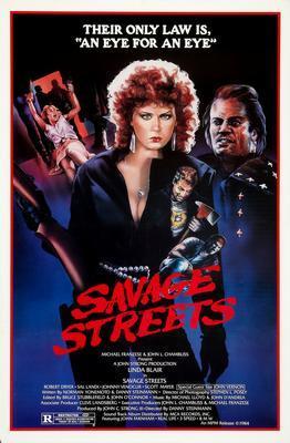 Savage streets movie poster Metal Print 8in x 12in