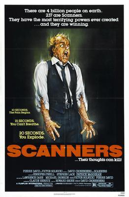 Scanners Metal Movie Poster 8in x 12in