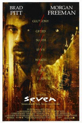 Se7En Seven movie poster Metal Print 8in x 12in