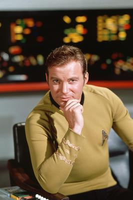 William Shatner Star Trek Capt. Kirk Metal Print 8in x 12in