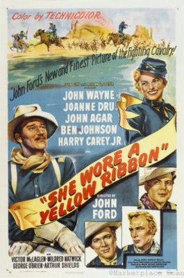 She Wore A Yellow Ribbon Metal Movie Poster 8in x 12in