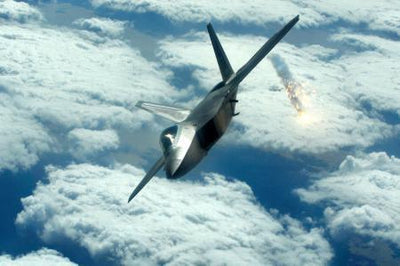 Stealth Fighter poster tin Metal Print Wall Art