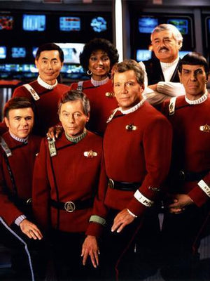 Star Trek Tos Cast Metal Print 8in x 12in