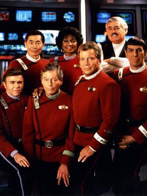 Star Trek Tos Cast Metal Poster Print 8in x 12in 12"x16" The Poster Depot