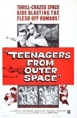 Teenagers From Outer Space movie poster Metal Print 8in x 12in