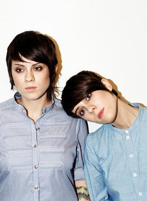 Tegan And Sara Blue Shirts Vt Metal Print 8in x 12in The Poster Depot