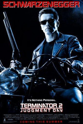 Terminator 2 movie poster Metal Print 8in x 12in