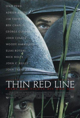 Thin Red Line Metal Movie Poster 8in x 12in The Poster Depot