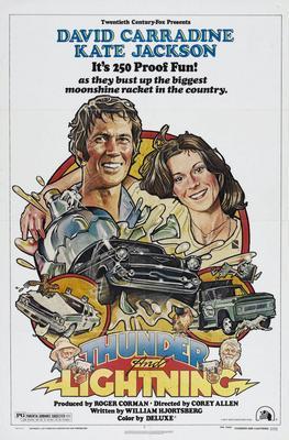 Thunder And Lightning movie poster Metal Print 8in x 12in