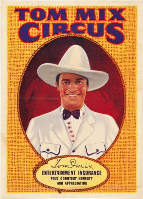 tom mix circus poster 24inx36in The Poster Depot