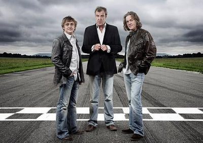 Former Top Gear Presenters Jeremy Clarkson Richard Hammond James May Metal Print 8in x 12in