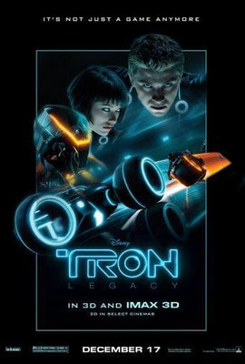 Tron Legacy movie poster Metal Print 8in x 12in