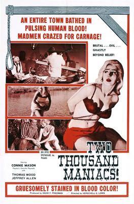 Two Thousand Maniacs movie poster Metal Print 8in x 12in