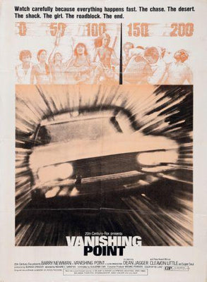 Vanishing Point movie poster Metal Print 8in x 12in