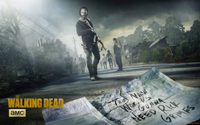 Walking Dead tin Metal Print Poster| theposterdepoz.shop