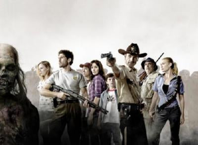 Walking Dead Cast poster tin Metal Print Wall Art