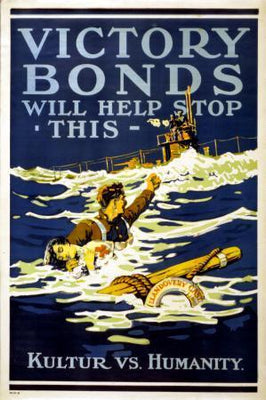 War Propaganda Art Metal Print 8in x 12in
