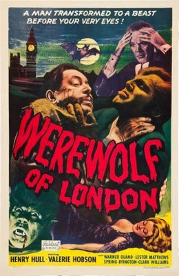 Werewolf Of London Metal Movie Poster 8in x 12in The Poster Depot