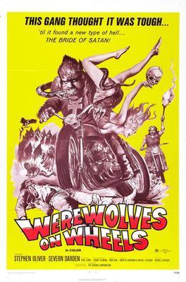 Werewolves On Wheels movie poster Metal Print 8in x 12in