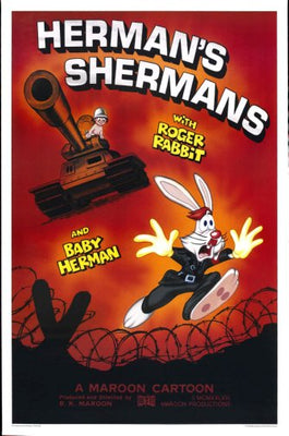 Who framed Roger Rabbit Movie Poster Hermans Shermans 11x17 Mini