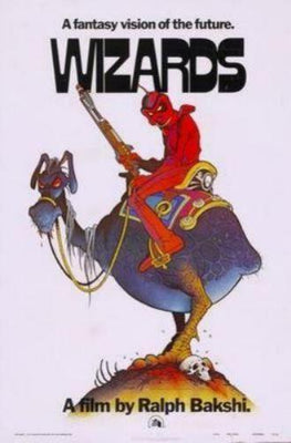 Wizards movie poster Metal Print 8in x 12in