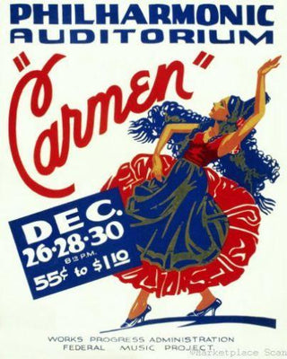 Wpa Carmen Metal Print 8in x 12in