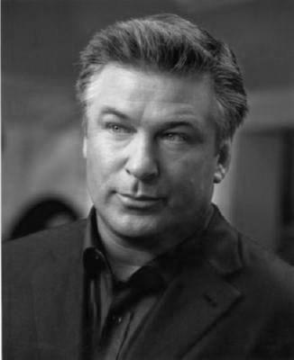 Alec Baldwin black and white poster