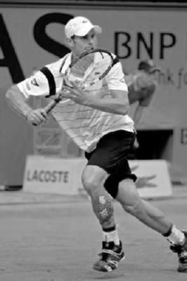 Andy Roddick Poster Black and White Mini Poster 11"x17"