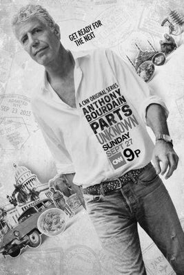 Anthony Bourdain poster tin Metal Print Wall Art