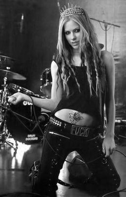 Avril Lavigne Poster Black and White Poster 16"x24"