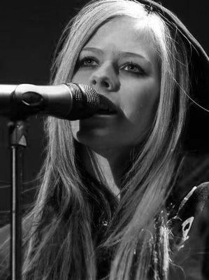 Avril Lavigne Poster Black and White Poster 16x24 The Poster Depot