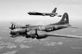 B17 And B52 Metal Poster Wall Art 8in x 12in 12"x16" Black and White The Poster Depot