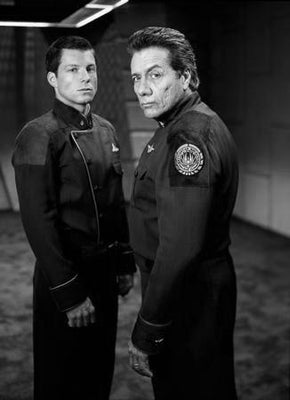 Battlestar Galactica Metal Poster Print 8in x 12in 12"x16" Black and White The Poster Depot