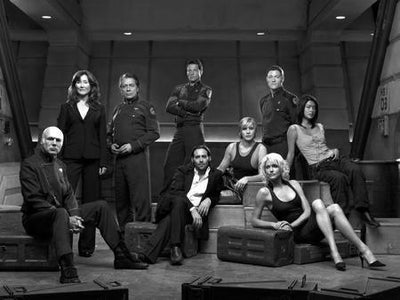 Battlestar Galactica poster tin Metal Print Wall Art