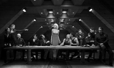 Battlestar Galactica poster tin Metal Print Wall Art